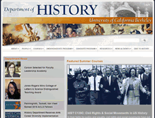 Tablet Screenshot of history.berkeley.edu