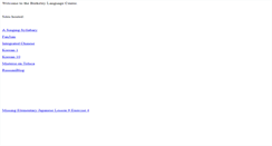 Desktop Screenshot of language.berkeley.edu