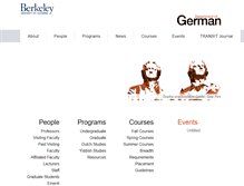 Tablet Screenshot of german.berkeley.edu