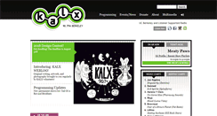 Desktop Screenshot of kalx.berkeley.edu