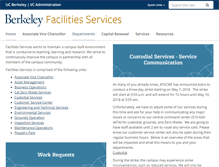Tablet Screenshot of facilities.berkeley.edu