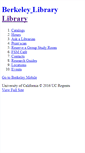 Mobile Screenshot of mobile.lib.berkeley.edu