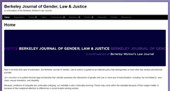 Desktop Screenshot of genderlawjustice.berkeley.edu
