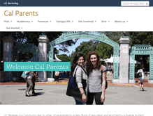 Tablet Screenshot of calparents.berkeley.edu