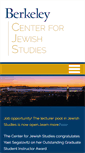 Mobile Screenshot of jewishstudies.berkeley.edu
