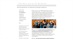 Desktop Screenshot of herrlab.berkeley.edu