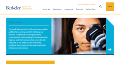 Desktop Screenshot of optometry.berkeley.edu