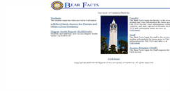 Desktop Screenshot of bearfacts.berkeley.edu