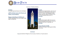 Tablet Screenshot of bearfacts.berkeley.edu