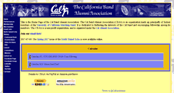 Desktop Screenshot of calbandalumni.berkeley.edu