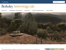 Tablet Screenshot of earthquakes.berkeley.edu