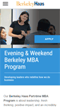 Mobile Screenshot of ewmba.haas.berkeley.edu