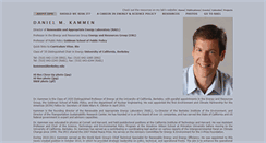 Desktop Screenshot of kammen.berkeley.edu