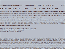 Tablet Screenshot of kammen.berkeley.edu