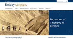 Desktop Screenshot of geography.berkeley.edu