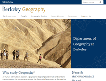Tablet Screenshot of geography.berkeley.edu