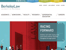 Tablet Screenshot of law.berkeley.edu