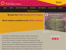 Tablet Screenshot of cmes.berkeley.edu