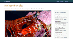 Desktop Screenshot of biology.berkeley.edu