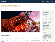 Tablet Screenshot of biology.berkeley.edu