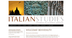 Desktop Screenshot of italian.berkeley.edu