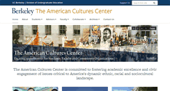 Desktop Screenshot of americancultures.berkeley.edu