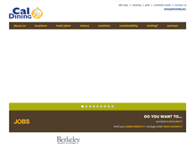 Tablet Screenshot of caldining.berkeley.edu