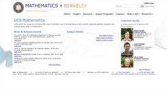 Desktop Screenshot of math.berkeley.edu