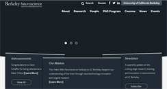 Desktop Screenshot of neuroscience.berkeley.edu