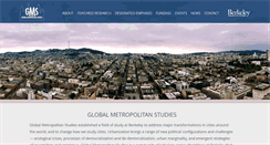 Desktop Screenshot of metrostudies.berkeley.edu