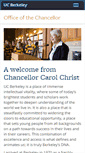 Mobile Screenshot of chancellor.berkeley.edu