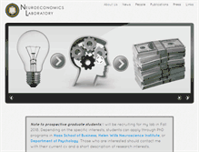 Tablet Screenshot of neuroecon.berkeley.edu