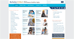 Desktop Screenshot of ehs.berkeley.edu