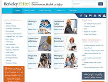 Tablet Screenshot of ehs.berkeley.edu