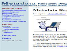 Tablet Screenshot of metadata.sims.berkeley.edu