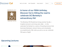 Tablet Screenshot of discovercal.berkeley.edu