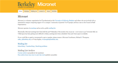Desktop Screenshot of micronet.berkeley.edu