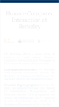 Mobile Screenshot of hci.berkeley.edu