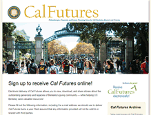 Tablet Screenshot of calfutures.berkeley.edu