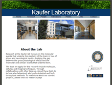 Tablet Screenshot of kauferlab.berkeley.edu